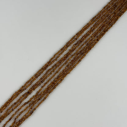 Faceted Citrine Beads - Square Shape