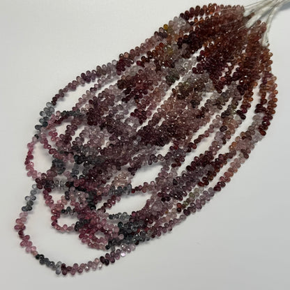 Spinel Faceted Briolette Gemstone Beads (AA Quality)