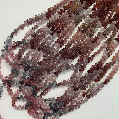 Spinel Faceted Briolette Gemstone Beads (AA Quality)