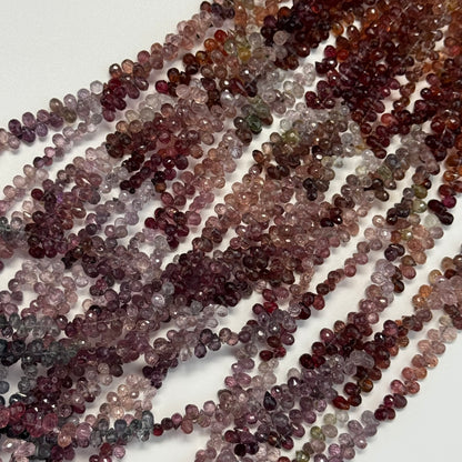 Spinel Faceted Briolette Gemstone Beads (AA Quality)