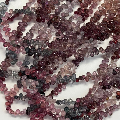Spinel Faceted Briolette Gemstone Beads (AA Quality)