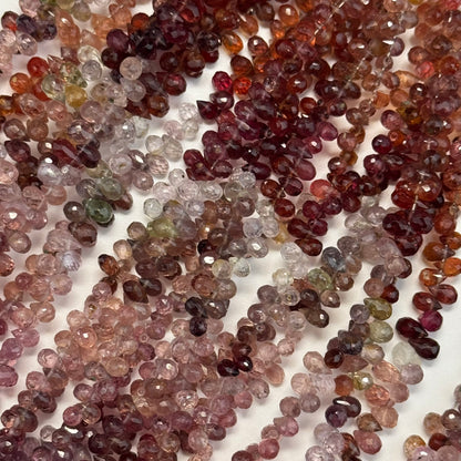 Spinel Faceted Briolette Gemstone Beads (AA Quality)