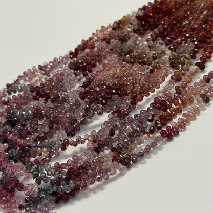 Spinel Faceted Briolette Gemstone Beads (AA Quality)