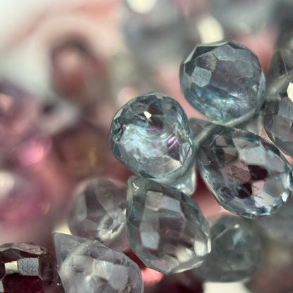 Spinel Faceted Briolette Gemstone Beads (AA Quality)