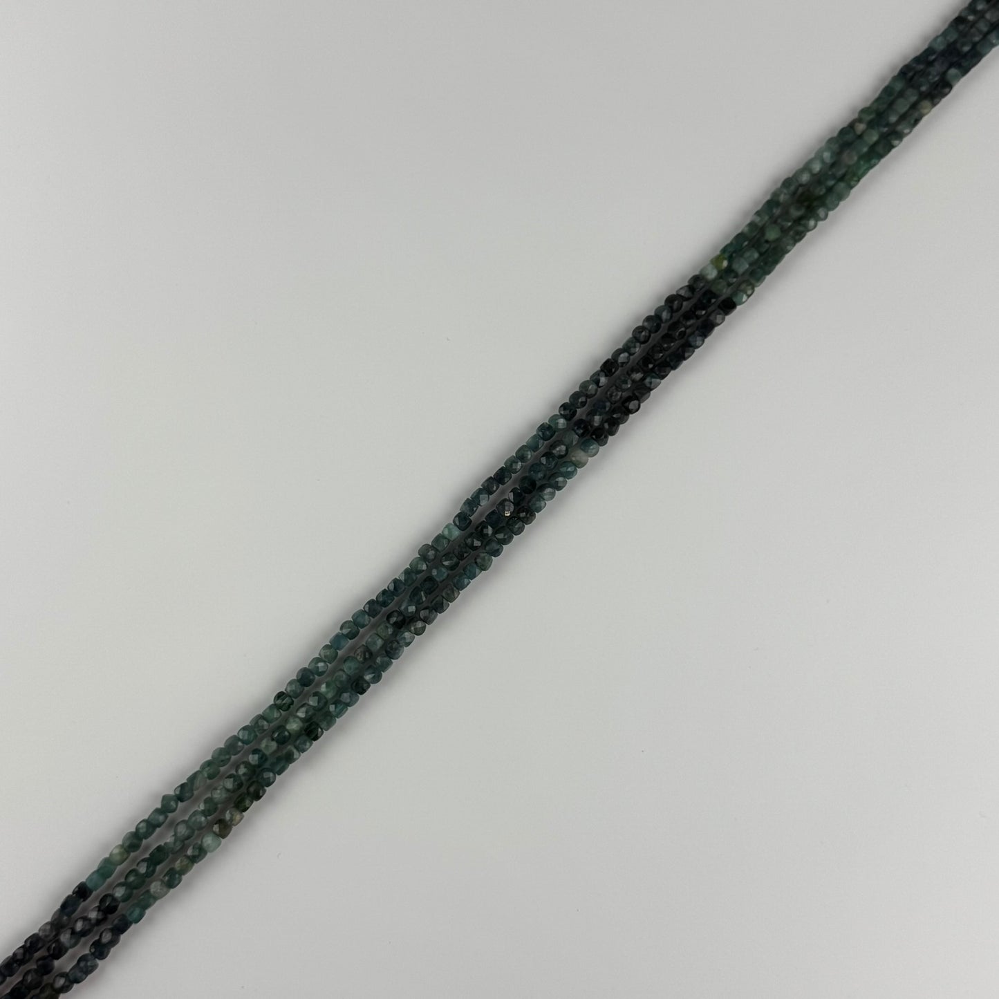 Blue Tourmaline Fecetd Square Gemstone Beads