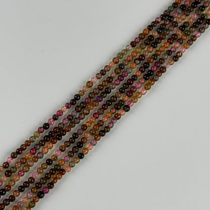 Multicolor Tourmaline Beads - Polished Round Beads