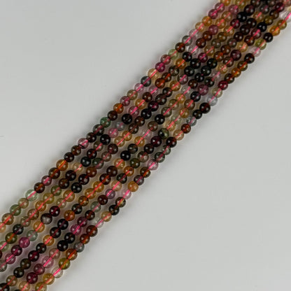 Multicolor Tourmaline Beads - Polished Round Beads
