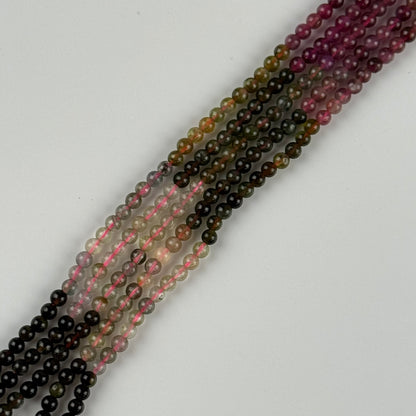 Multicolor Tourmaline Beads - Polished Round Beads