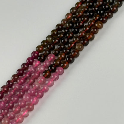Multicolor Tourmaline Beads - Polished Round Beads