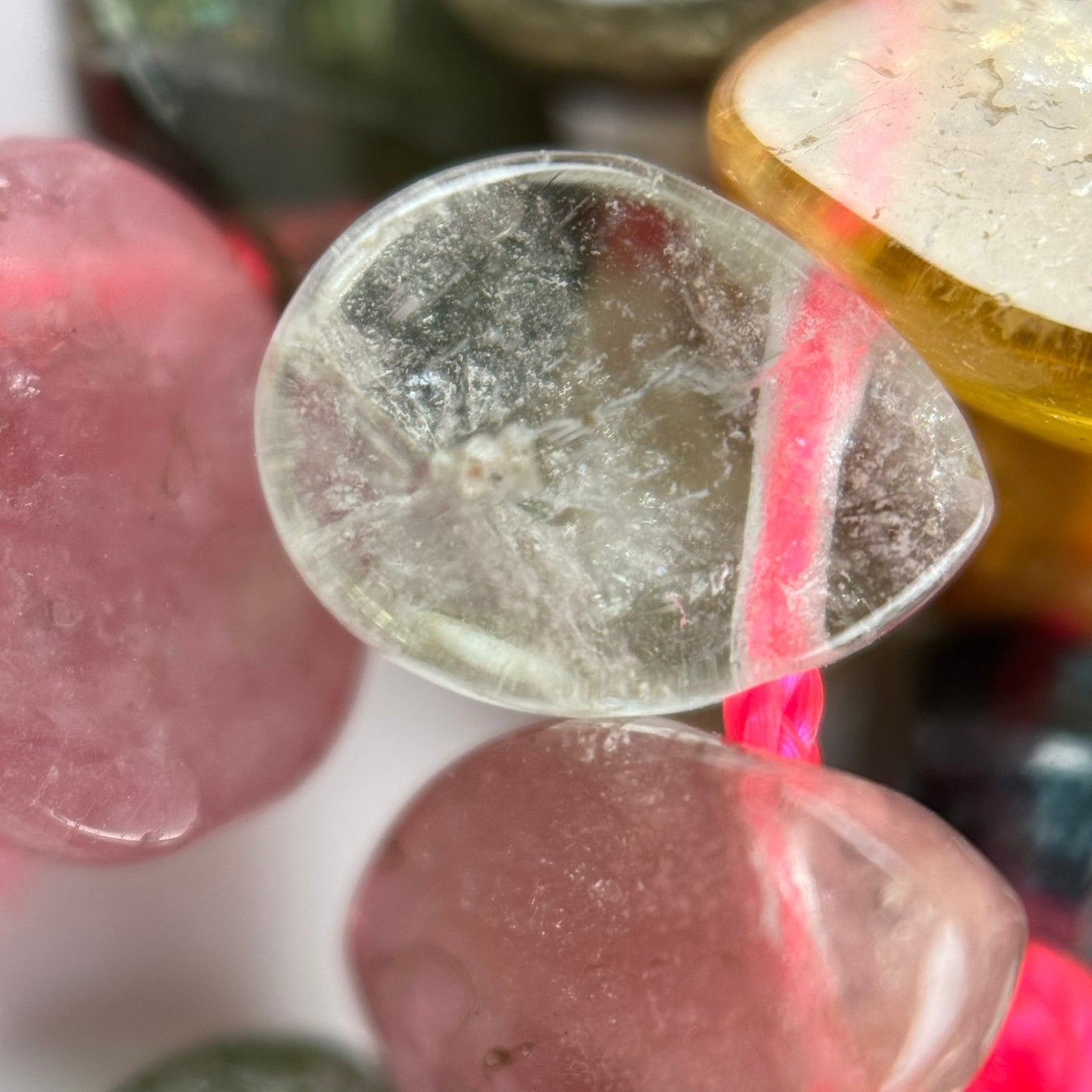 Multicolor Tourmaline Pear Shape Side-Drilled Gemstone Beads