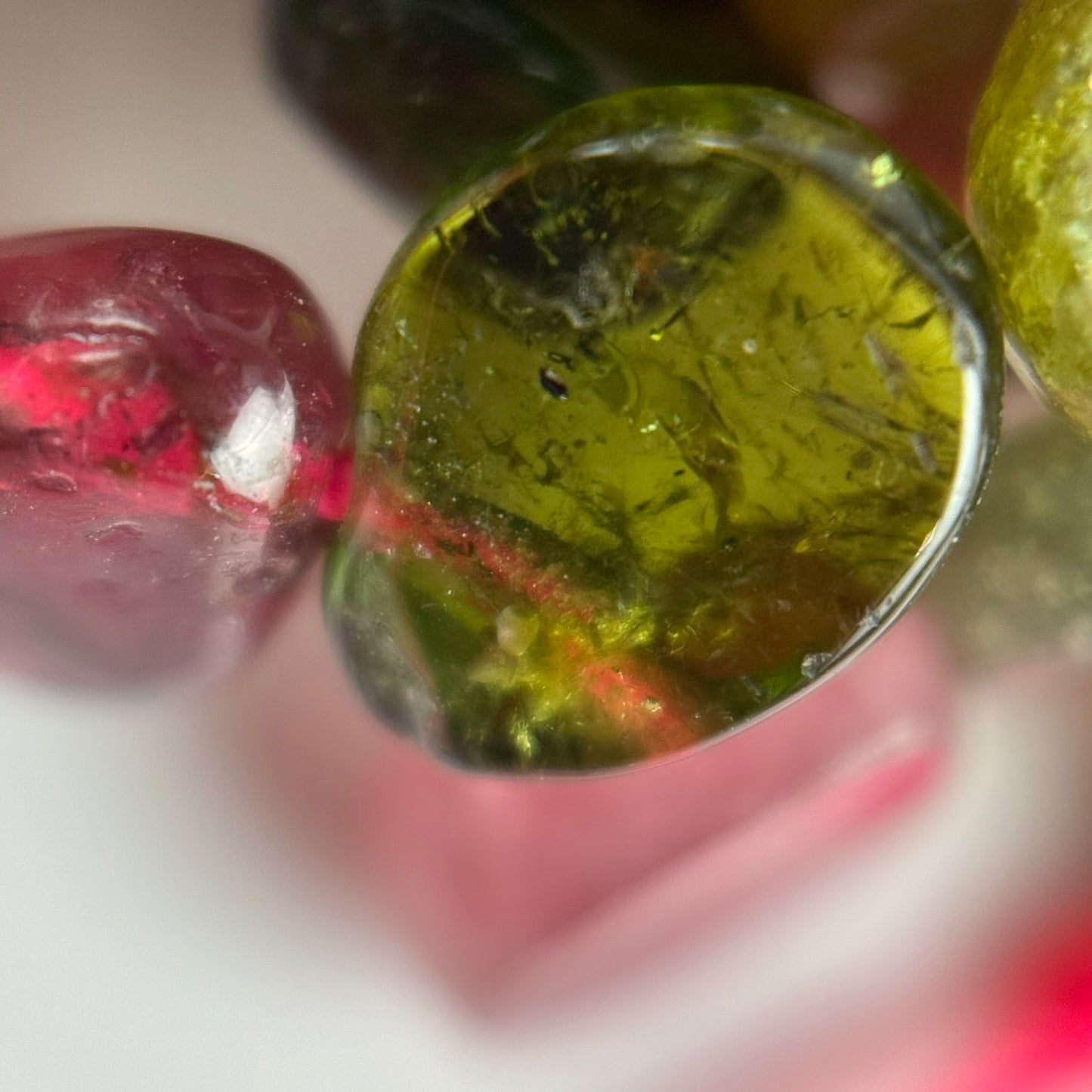 Multicolor Tourmaline Pear Shape Side-Drilled Gemstone Beads