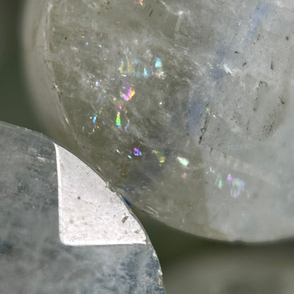 Aquamarine Green Faceted Smarties Gemstone Beads - (AA Quality)