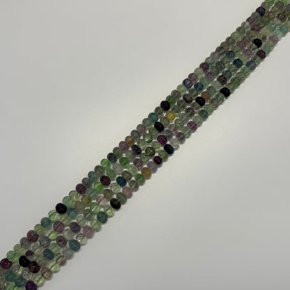 Rainbow Fluorite Carved Polished Pumpkin Shape Gemstone Beads