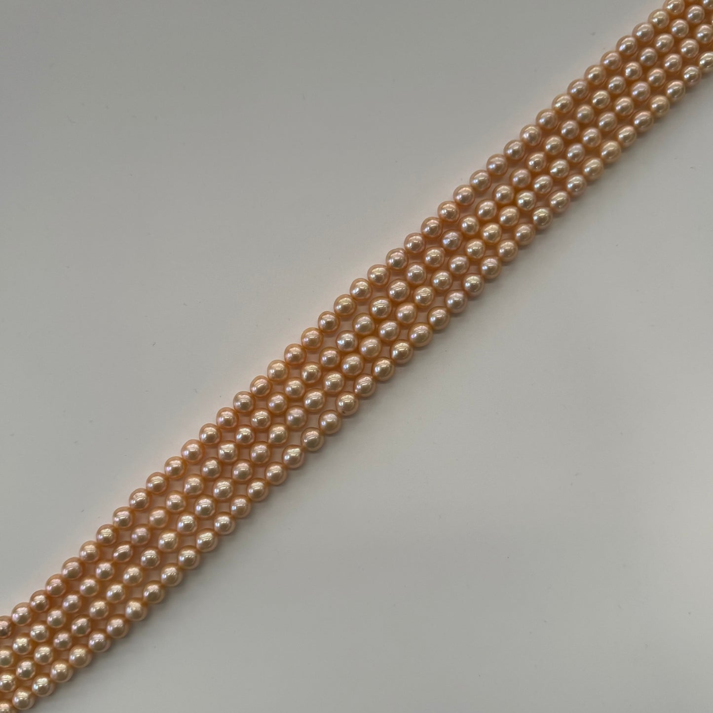Peach Freshwater Cultured Pearl - Side Drilled - (AA Quality)
