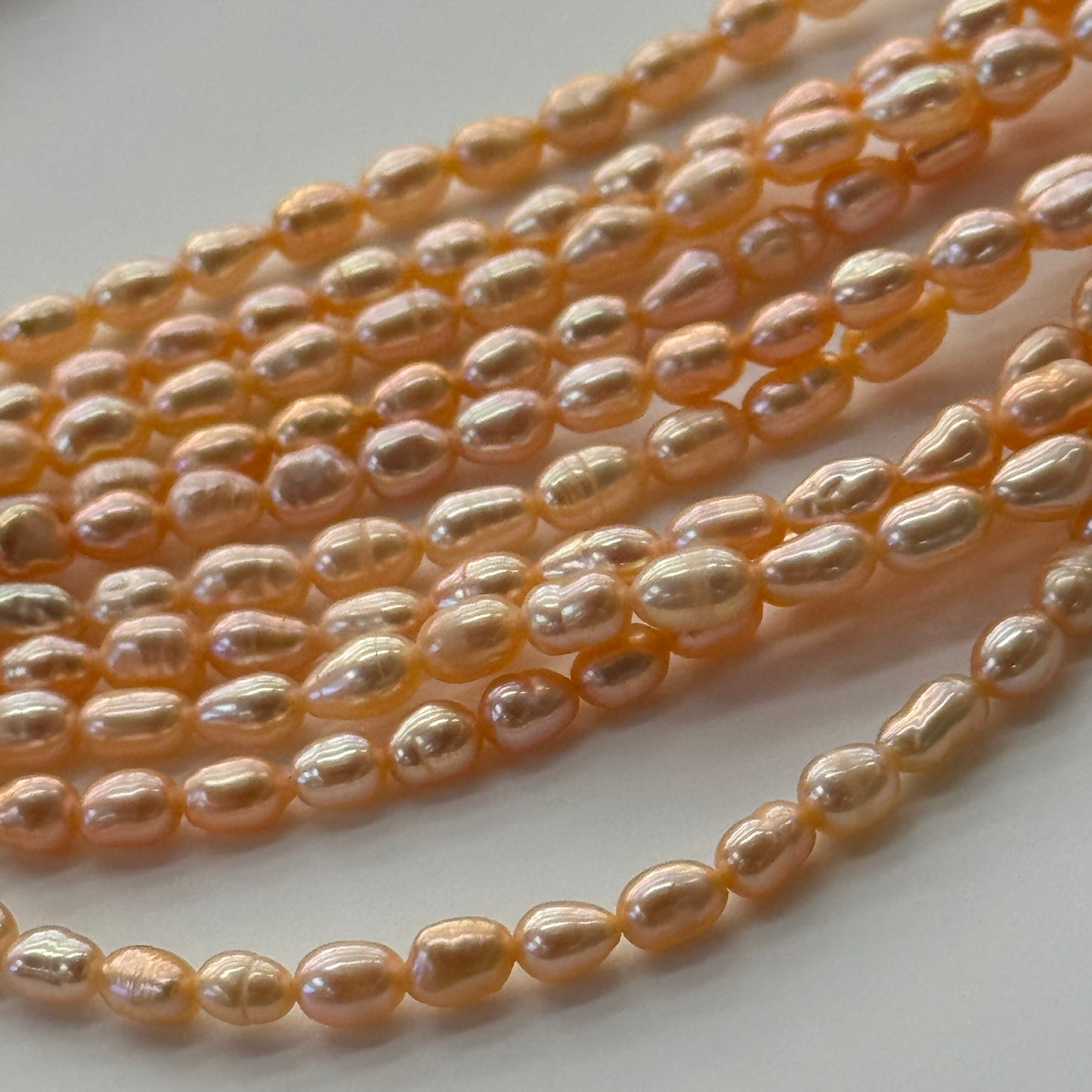Peach Freshwater Cultured Pearl - Side Drilled - (AA Quality)