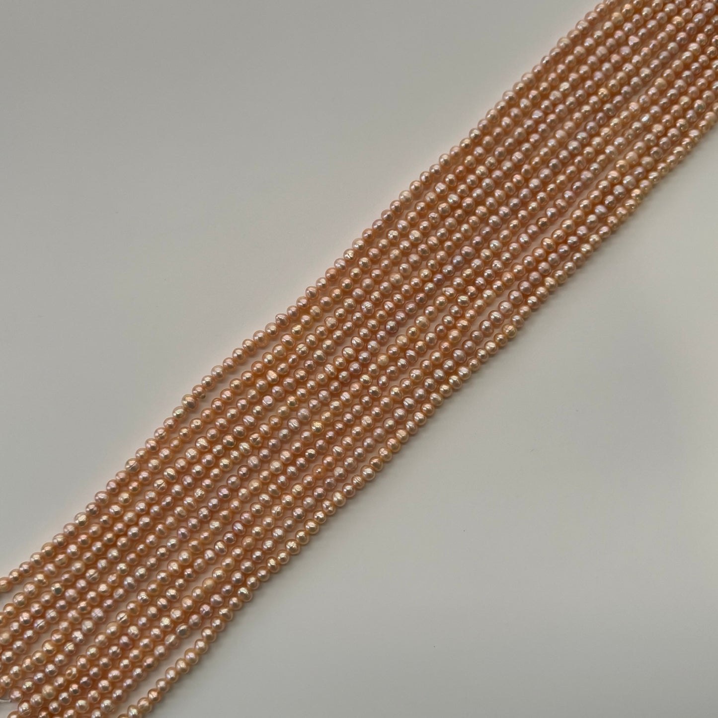 Peach Freshwater Cultured Pearl - Side Drilled - (AA Quality)