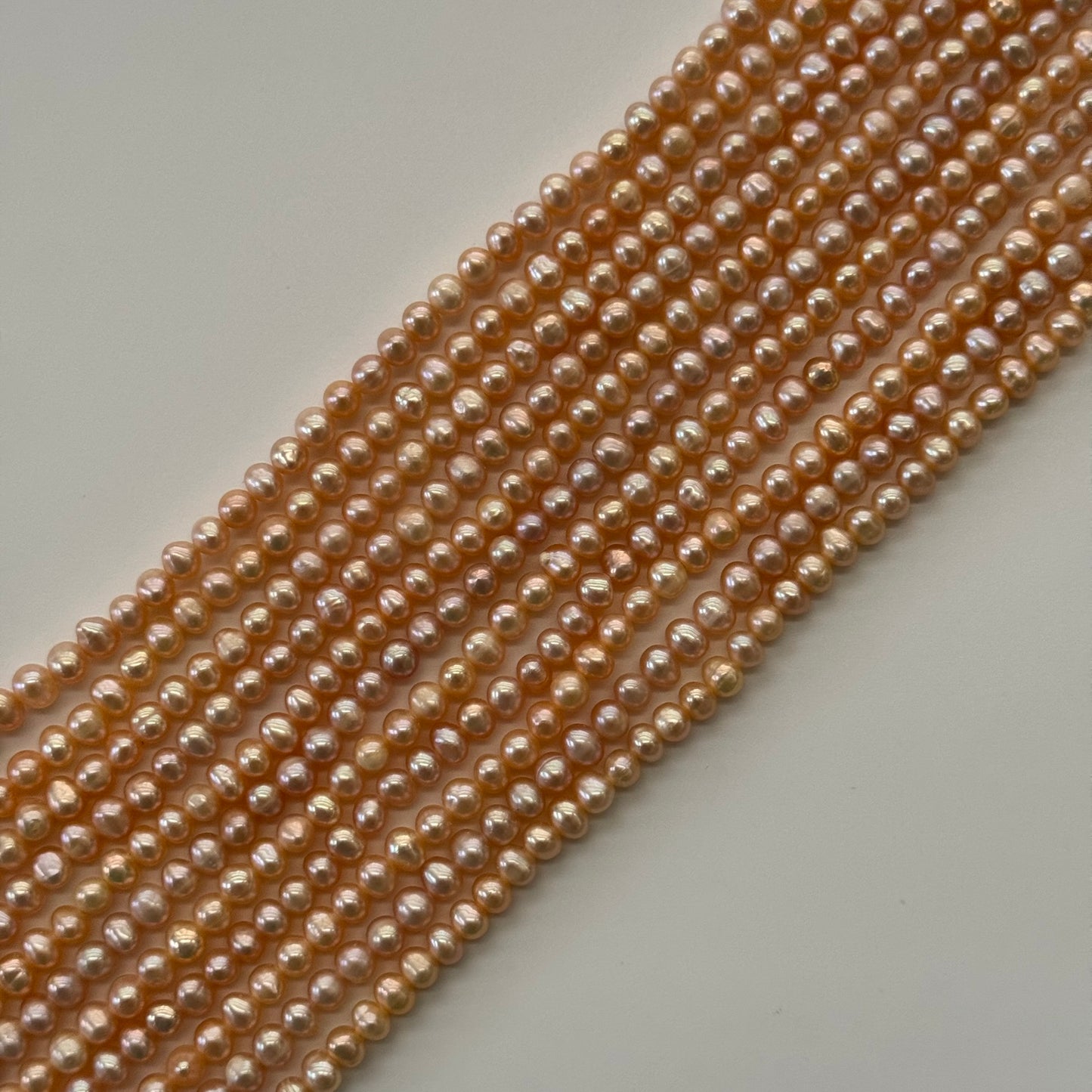 Peach Freshwater Cultured Pearl - Side Drilled - (AA Quality)