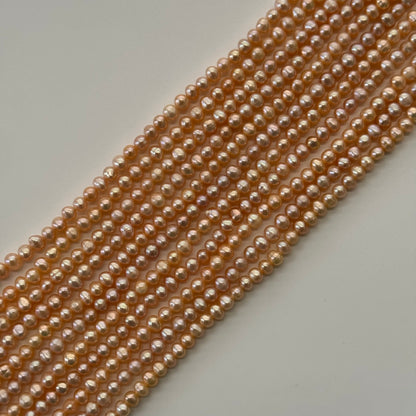 Peach Freshwater Cultured Pearl - Side Drilled - (AA Quality)