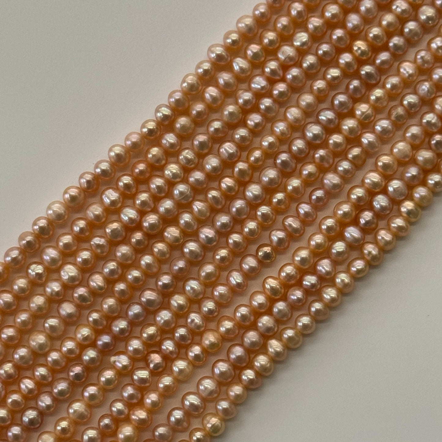 Peach Freshwater Cultured Pearl - Side Drilled - (AA Quality)