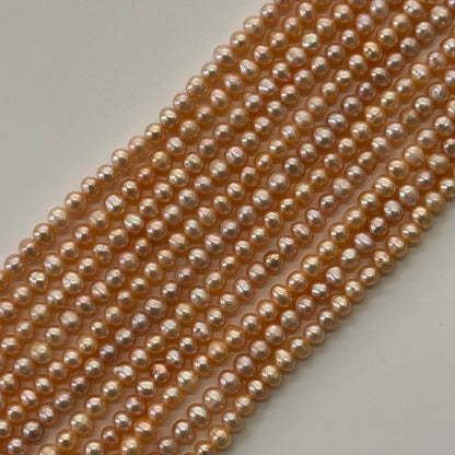 Peach Freshwater Cultured Pearl - Side Drilled - (AA Quality)