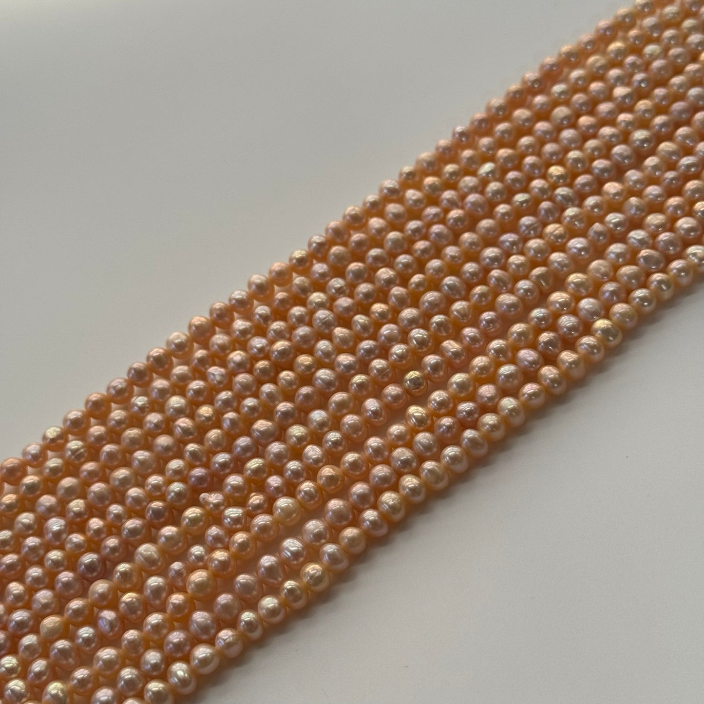 Peach Freshwater Cultured Pearl - Side Drilled - (AA Quality)
