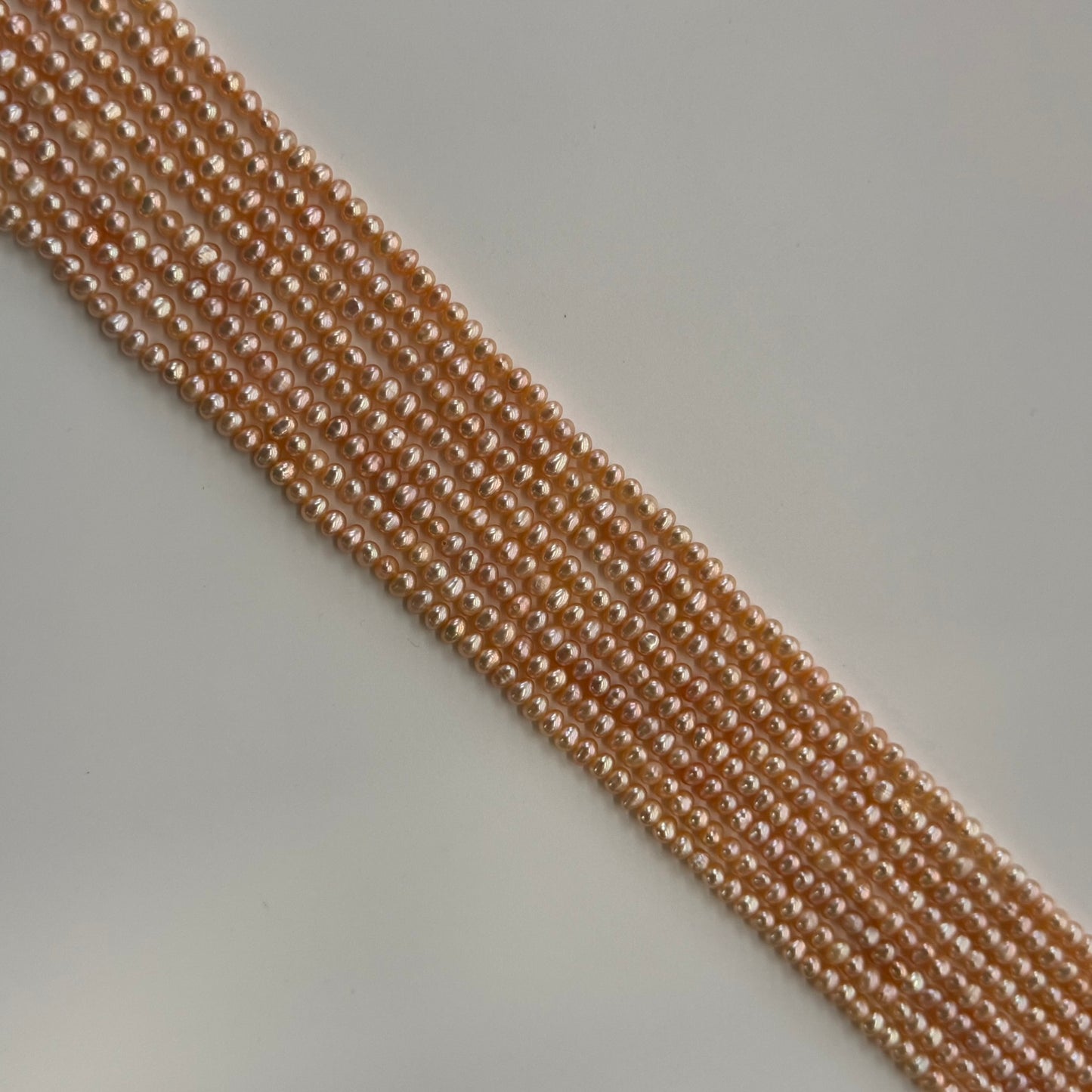 Peach Freshwater Cultured Pearl - Side Drilled - (AA Quality)