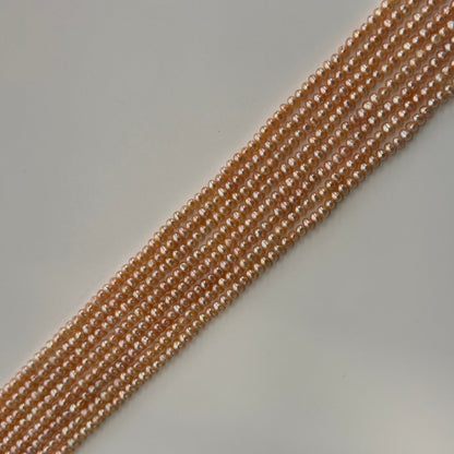 Peach Freshwater Cultured Pearl - Side Drilled - (AA Quality)