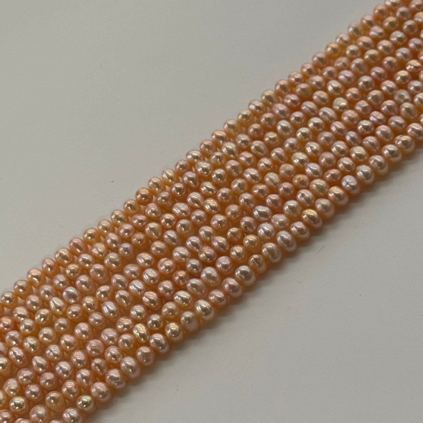 Peach Freshwater Cultured Pearl - Side Drilled - (AA Quality)