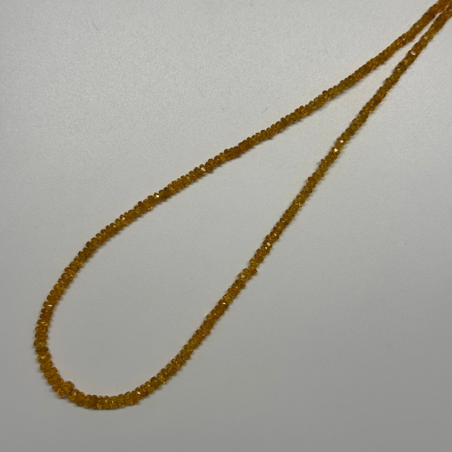 Mandarin Garnet Faceted Rondelle Gemstone Beads
