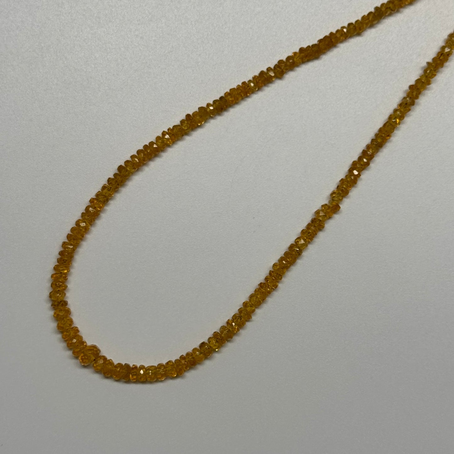 Mandarin Garnet Faceted Rondelle Gemstone Beads