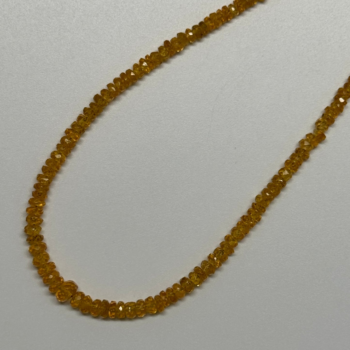 Mandarin Garnet Faceted Rondelle Gemstone Beads