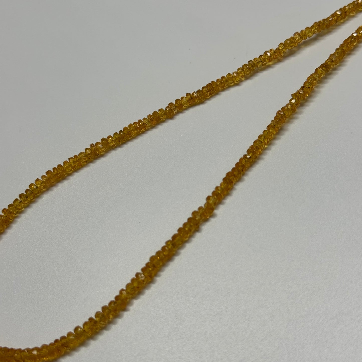 Mandarin Garnet Faceted Rondelle Gemstone Beads