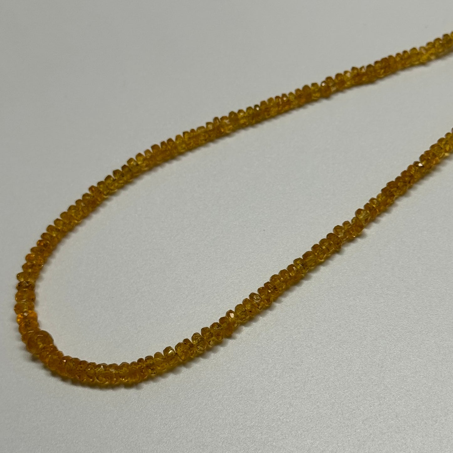 Mandarin Garnet Faceted Rondelle Gemstone Beads