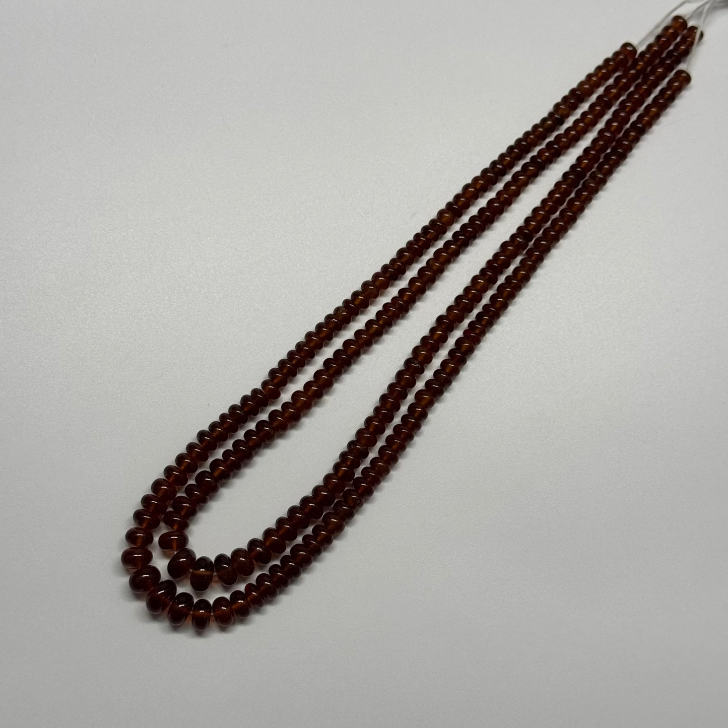 Hessonite Garnet Polished	Rondelle	Gemstone Beads (AAA Quality)