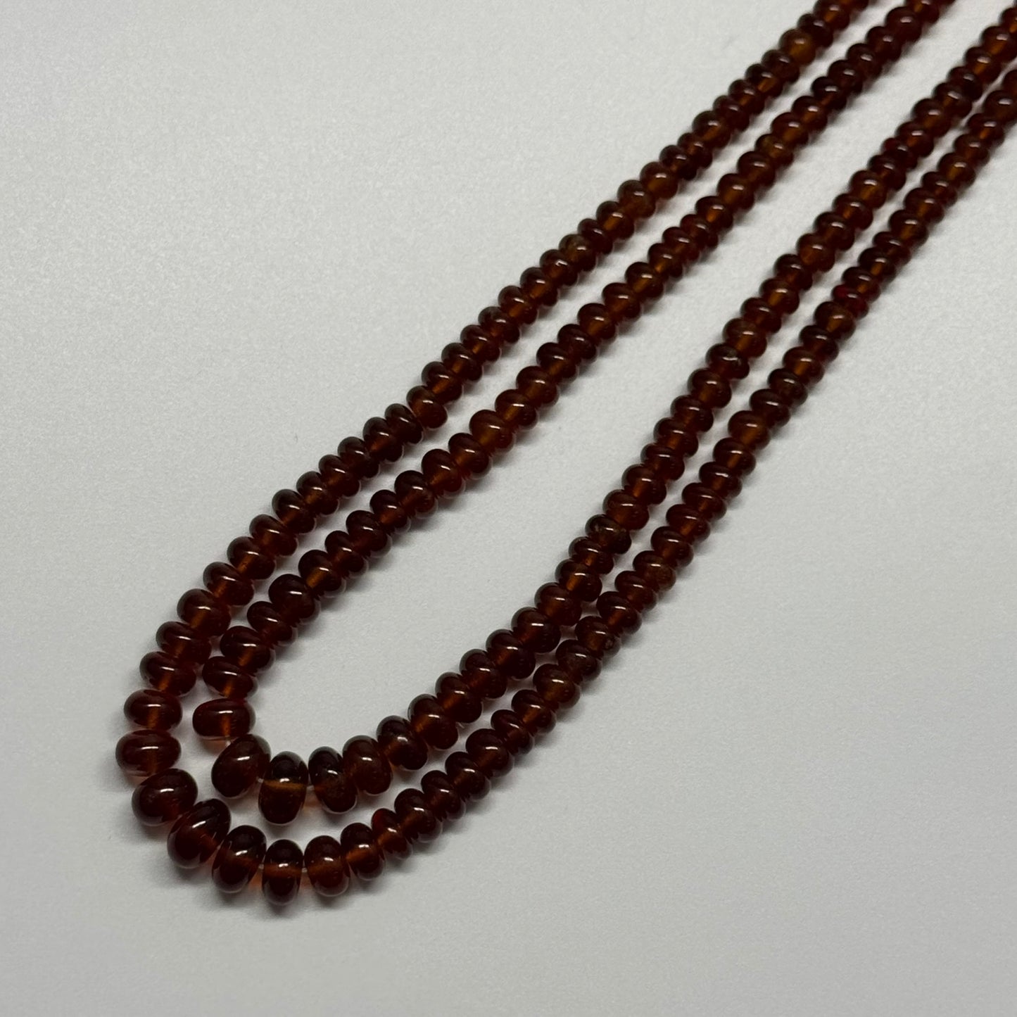 Hessonite Garnet Polished	Rondelle	Gemstone Beads (AAA Quality)