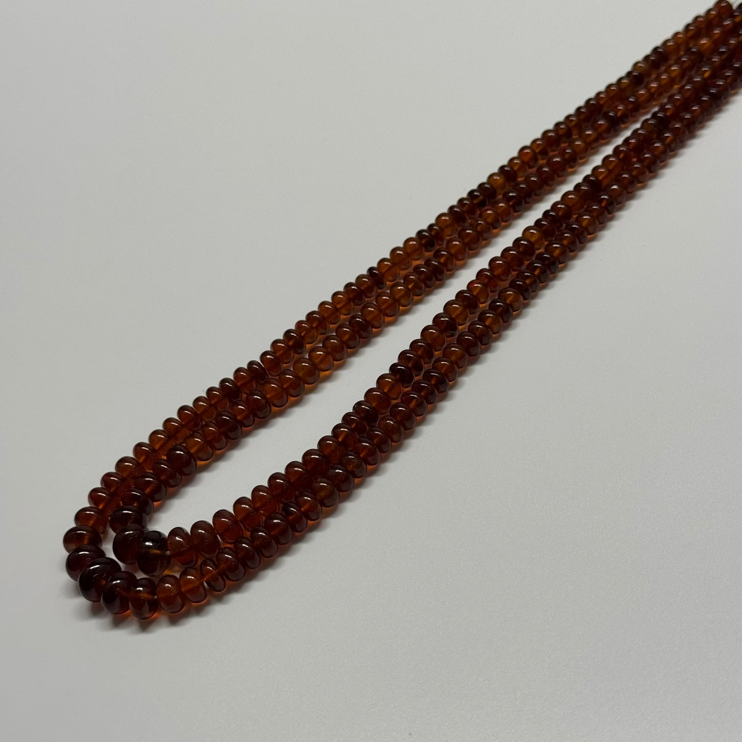 Hessonite Garnet Polished	Rondelle	Gemstone Beads (AAA Quality)