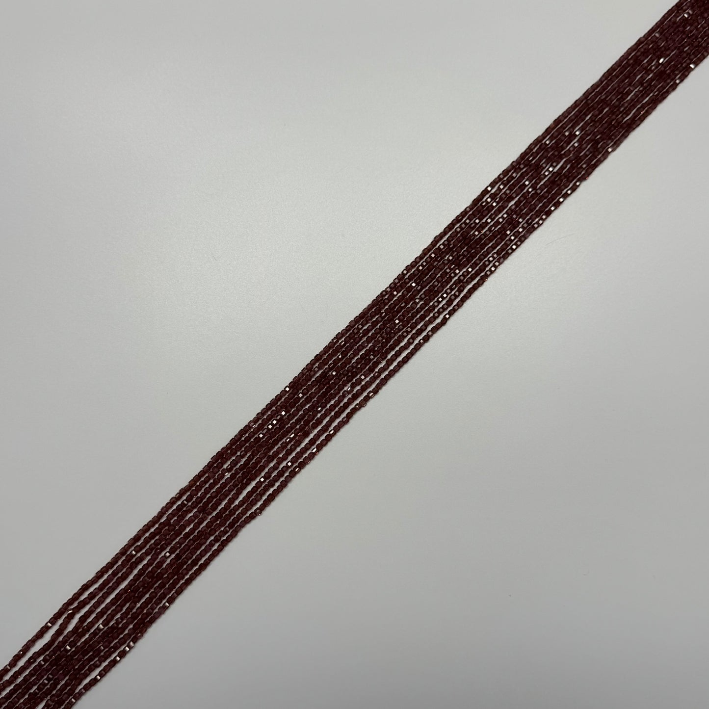 Mozambique Garnet Faceted Square Gemstone Beads (AAA Quality)