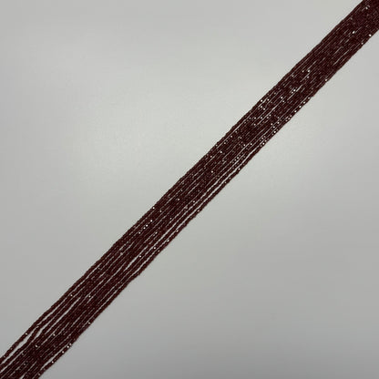 Mozambique Garnet Faceted Square Gemstone Beads (AAA Quality)