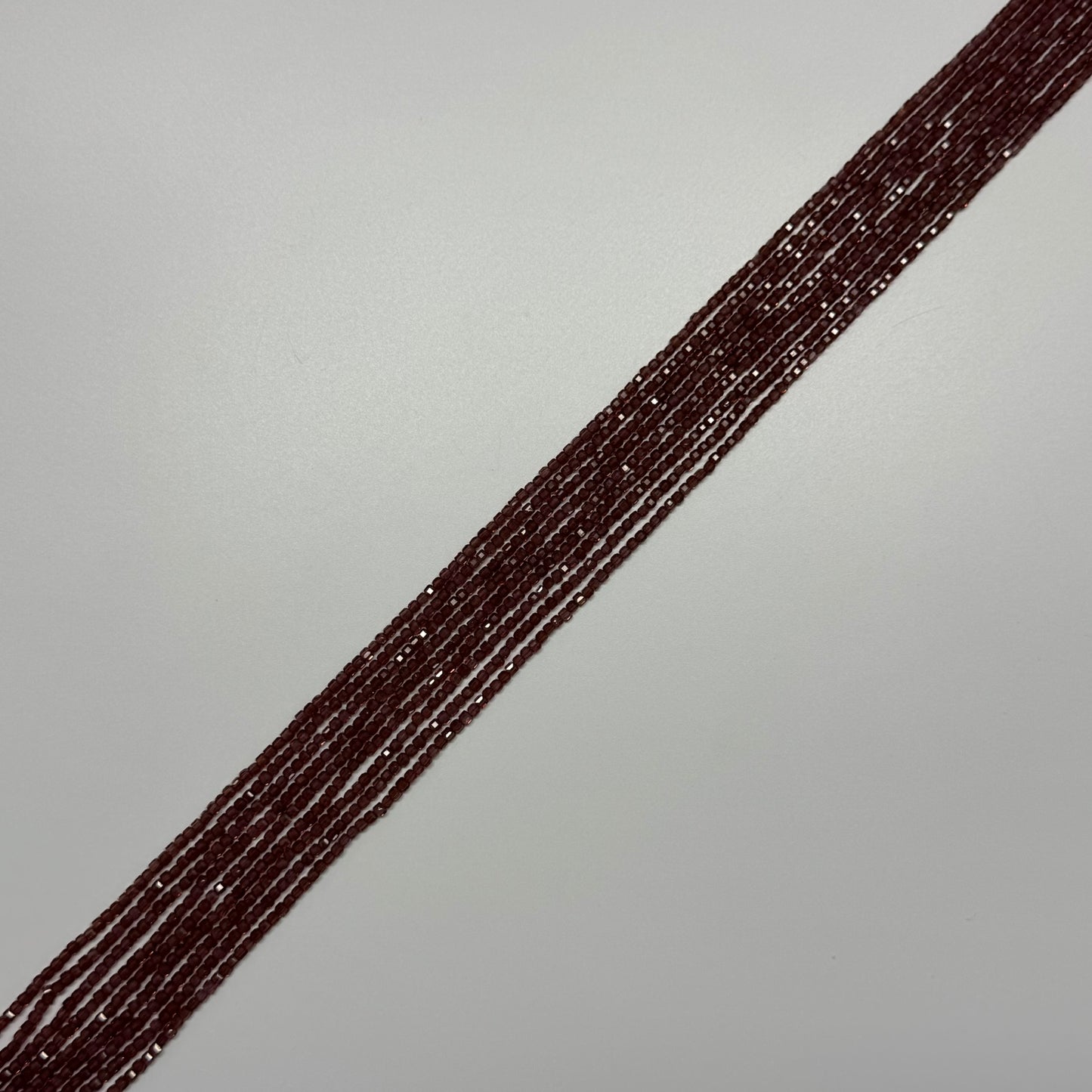 Mozambique Garnet Faceted Square Gemstone Beads (AAA Quality)
