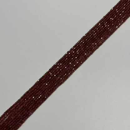 Mozambique Garnet Faceted Square Gemstone Beads (AAA Quality)