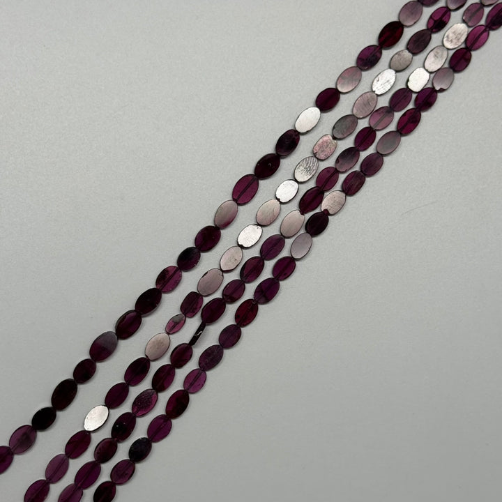 Oval gemstone beads