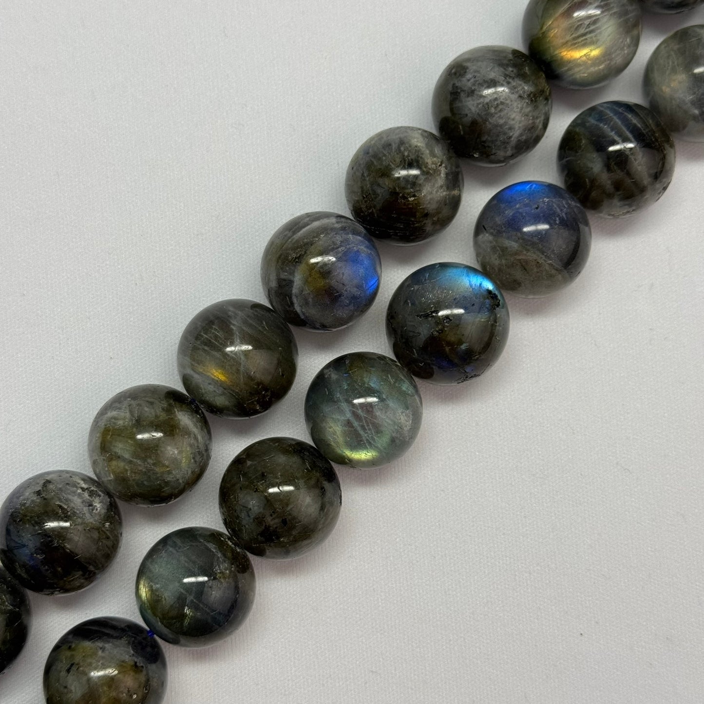 Labradorite Polished Round Gemstone Beads