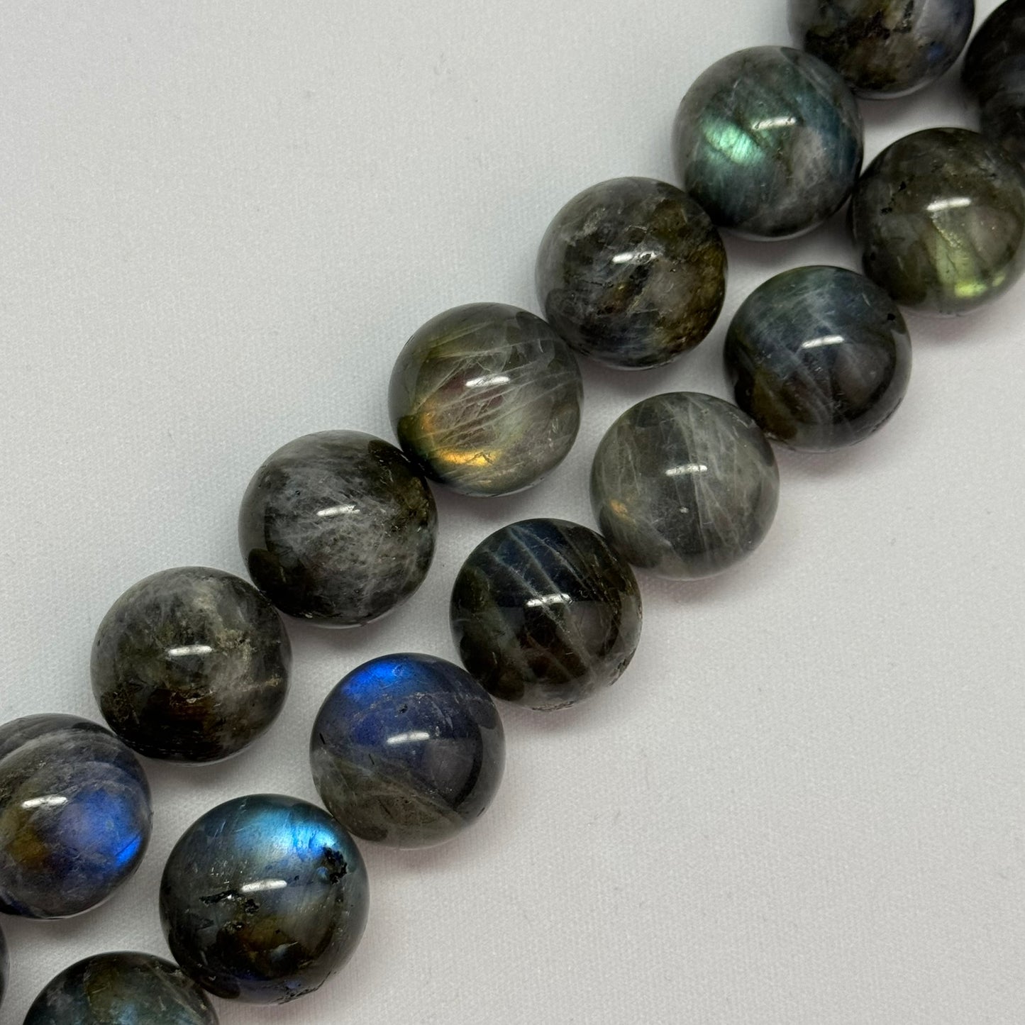 Extremely Rare Labradorite Polished Round Beads 21 – 22mm