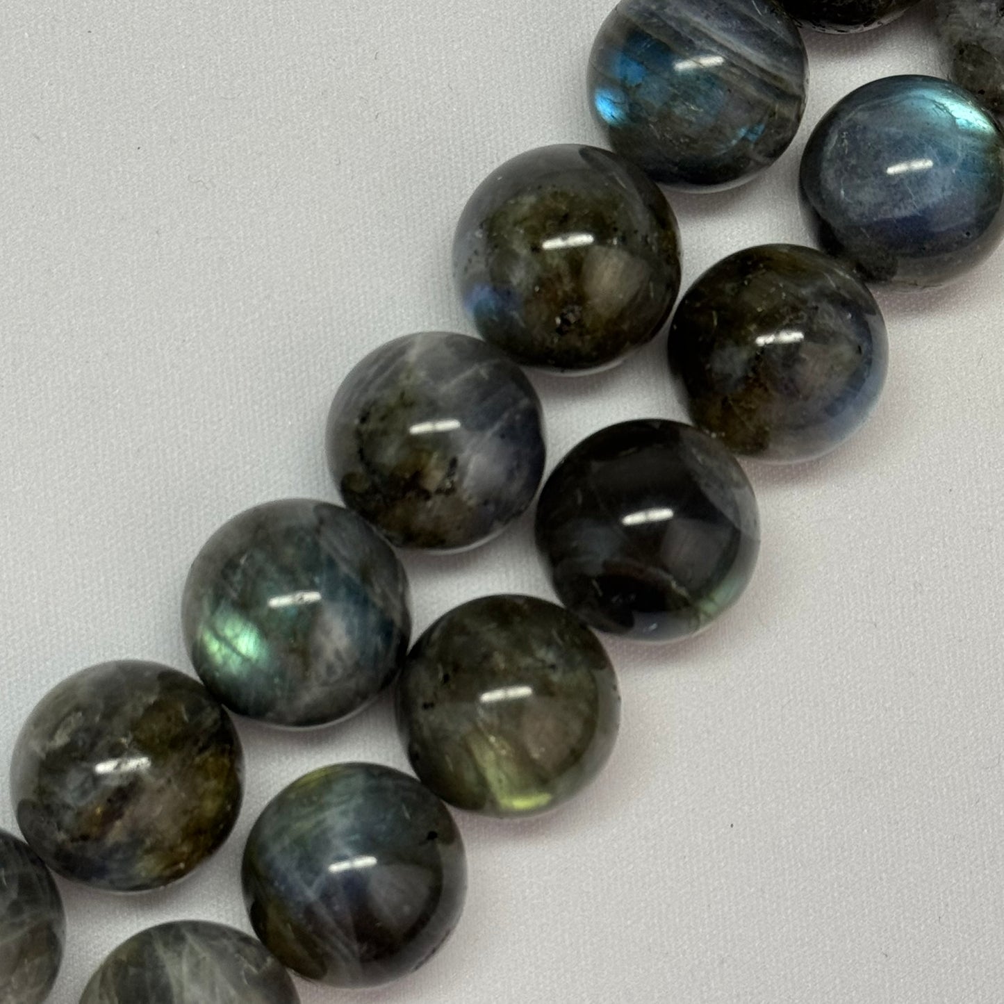 Labradorite Polished Round Gemstone Beads