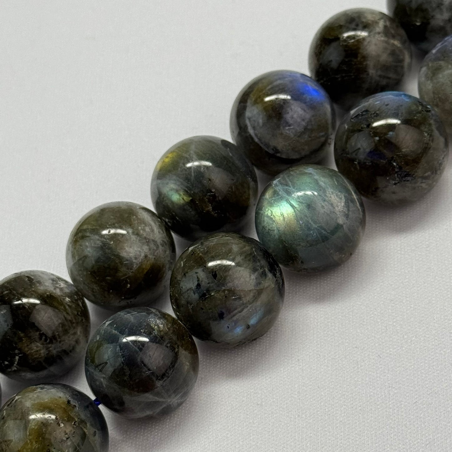 Extremely Rare Labradorite Polished Round Beads 21 – 22mm