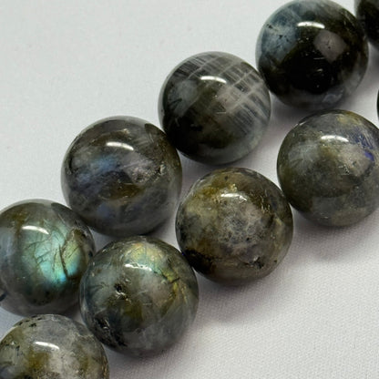 Extremely Rare Labradorite Polished Round Beads 21 – 22mm