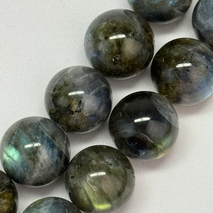 Extremely Rare Labradorite Polished Round Beads 21 – 22mm