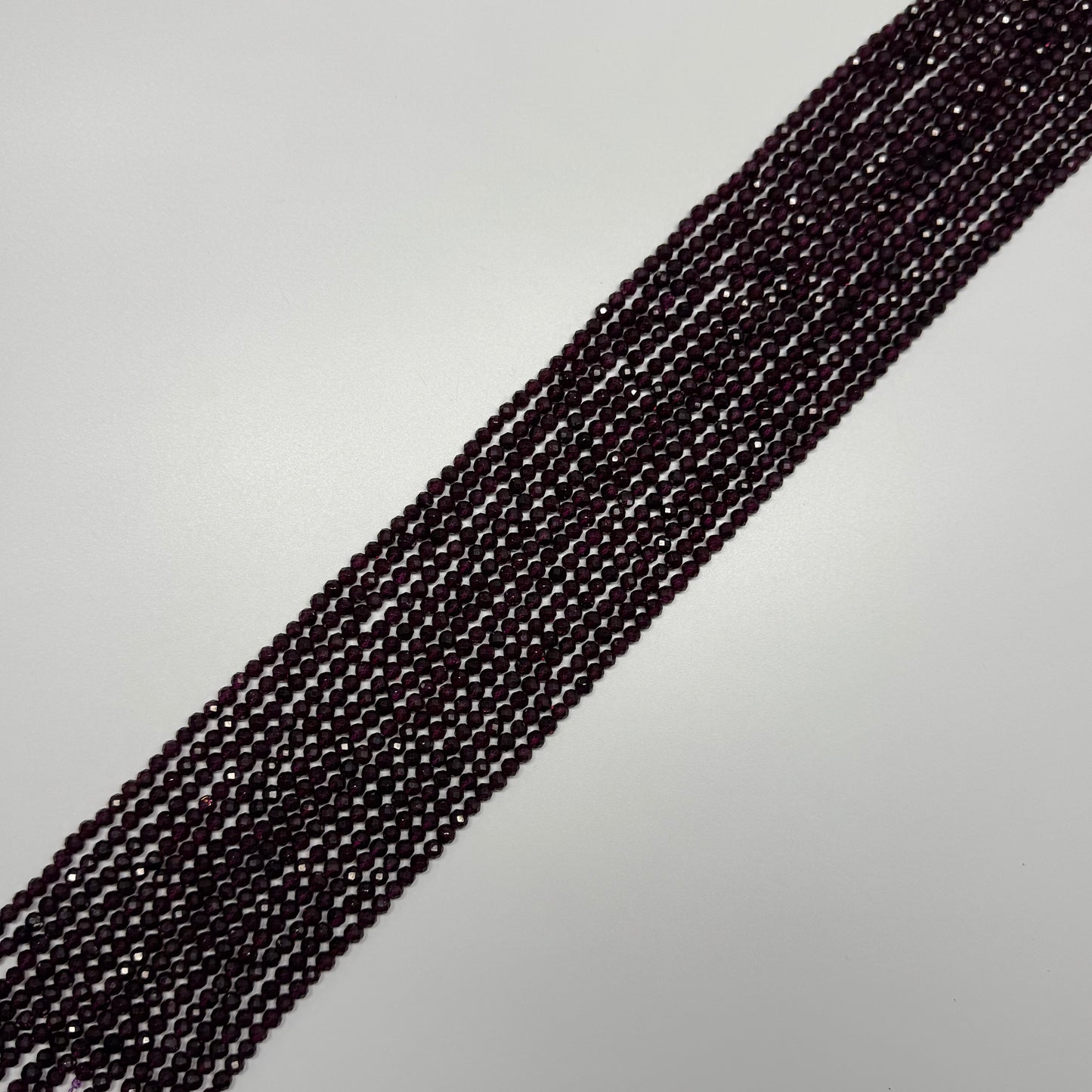 Rhodolite Garnet Beads - Faceted Garnet Beads - Rondelle Shape