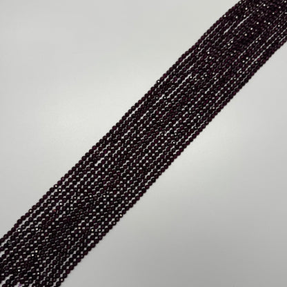 Rhodolite Garnet Beads - Faceted Garnet Beads - Rondelle Shape