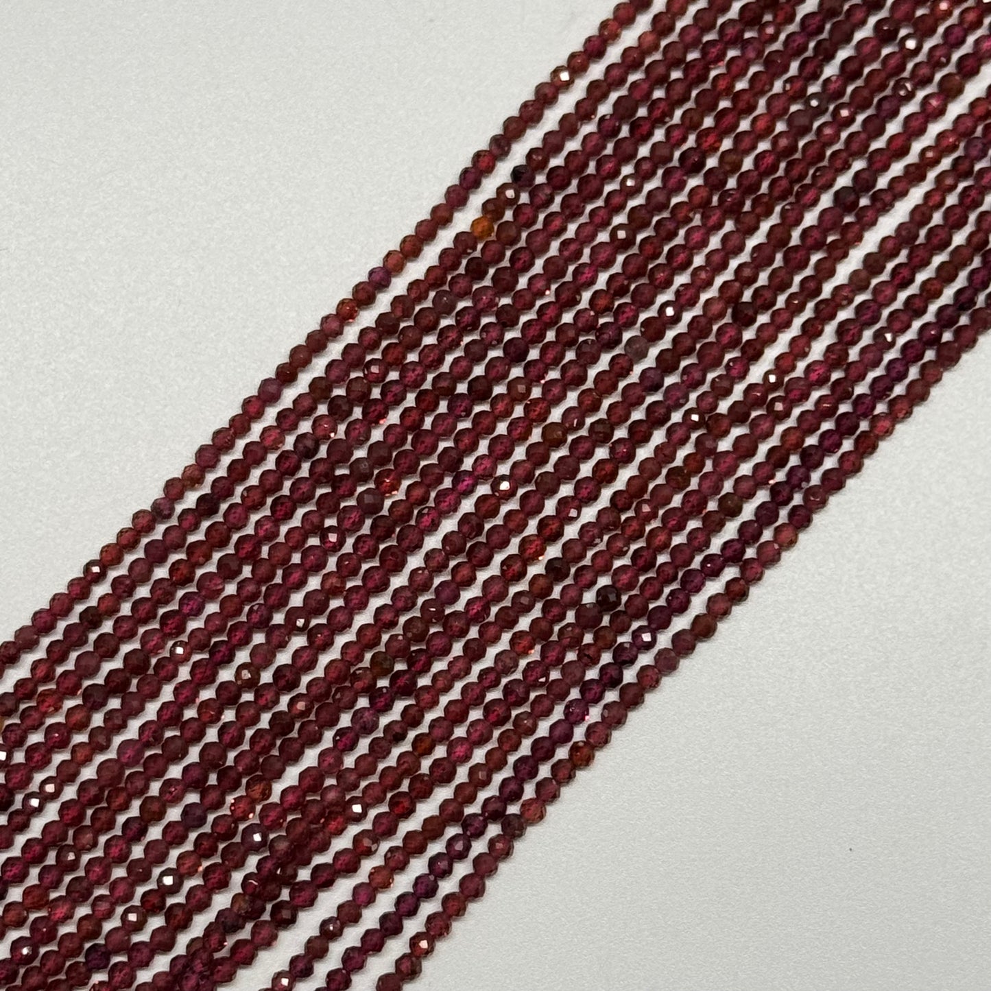 Rhodolite Grape Garnet Beads - Faceted Garnet Beads - Round Shape